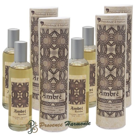 Eau de toilette Ambre Provence et Nature 100 ml (Lot de 4)