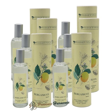 Eau de toilette Bergamote Provence et Nature 100 ml (Lot de 6)