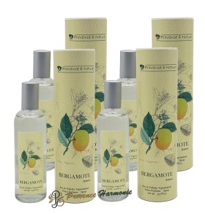 Eau de toilette Bergamote Provence et Nature 100 ml (Lot de 4)