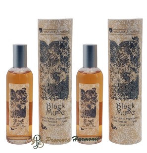 Eau de Toilette Black Musc Provence et Nature 100 ml (Set aus 2)