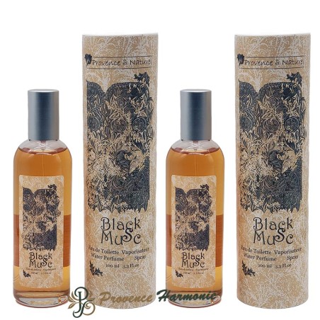 Eau de Toilette Black Musc Provence et Nature 100 ml (Set aus 2)