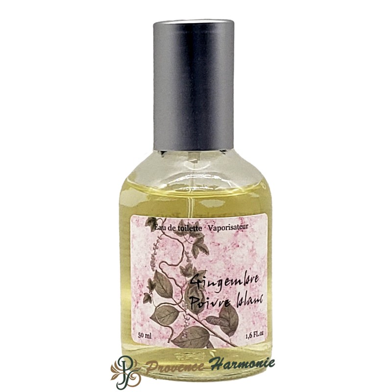 Eau De Toilette Gingembre Poivre Blanc Provence Et Nature 50 Ml