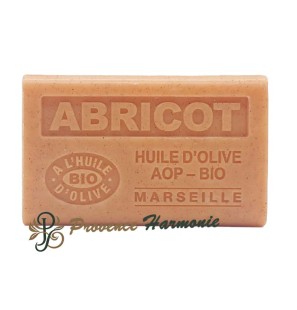 Savon Abricot Exfoliant à l'Huile d'Olive Bio AOP de Provence 125g