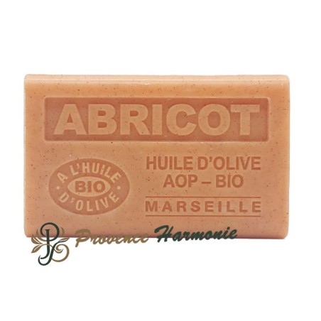 Savon Abricot Exfoliant à l'Huile d'Olive Bio AOP de Provence 125g