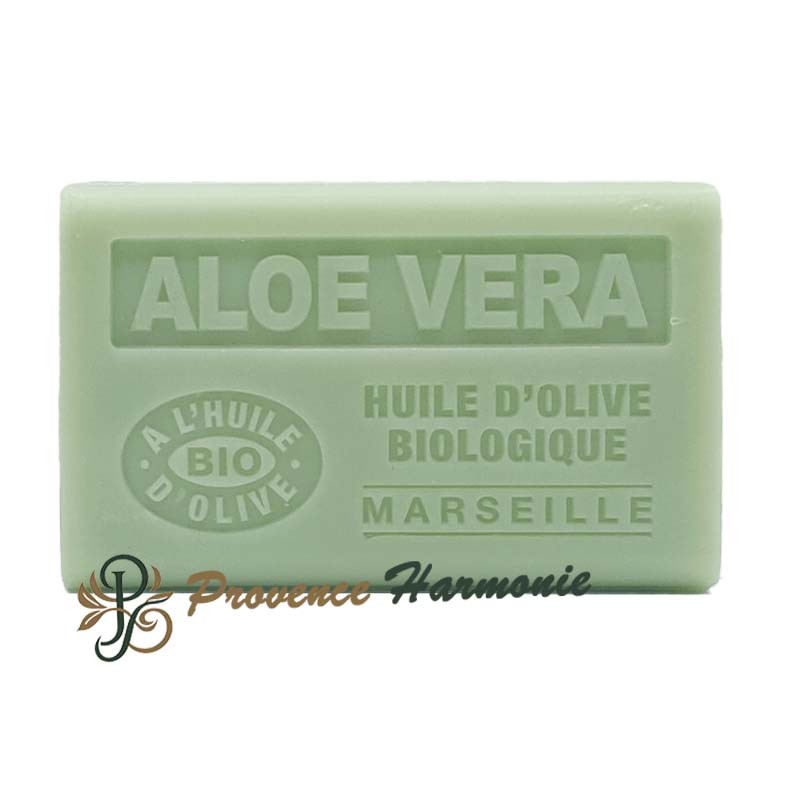 Sapone all’Aloe Vera con Olio d’Oliva Bio AOP della Provenza 125g