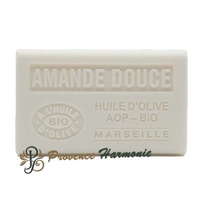 Savon Amande Douce à l'Huile d'Olive Bio AOP de Provence 125g