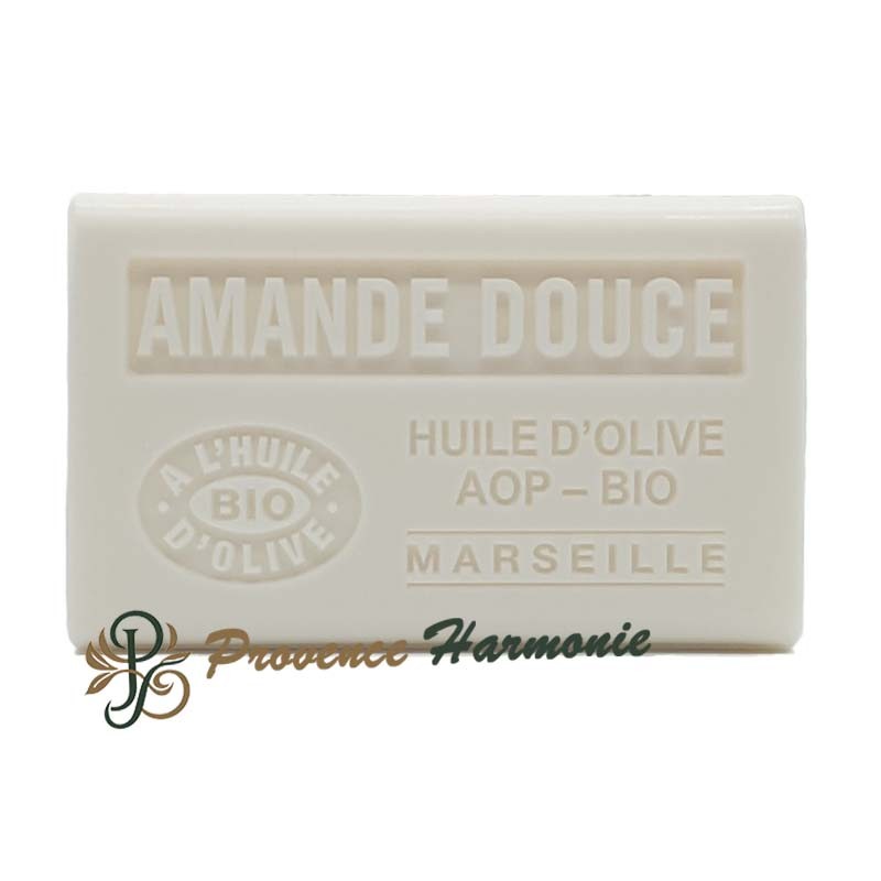 Savon Amande Douce à l'Huile d'Olive Bio AOP de Provence 125g