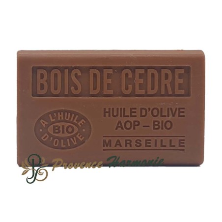 Savon Bois de Cèdre à l'Huile d'Olive Bio AOP de Provence 125g