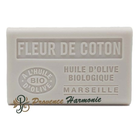 Cotton Flower Soap with Organic AOP Provence Olive Oil 125g