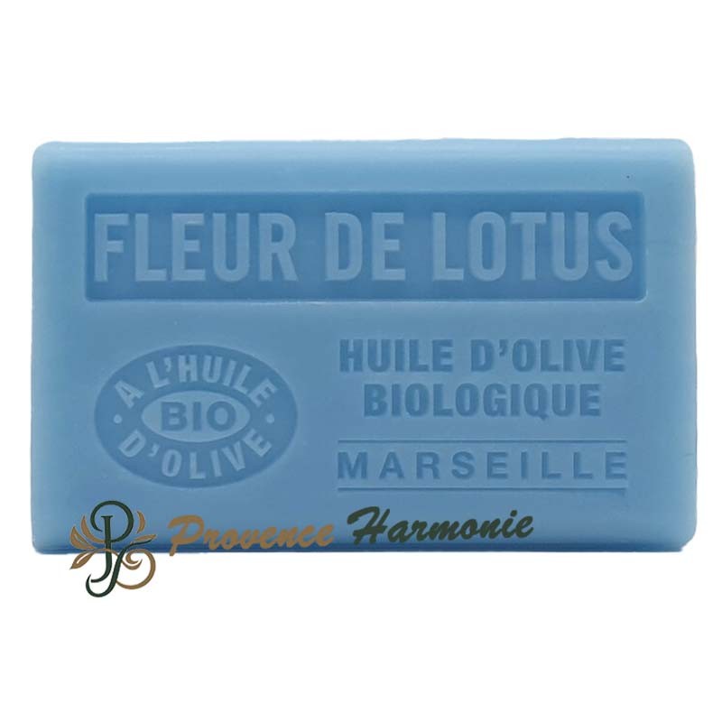 Savon Fleur de Lotus à l'Huile d'Olive Bio AOP de Provence 125g