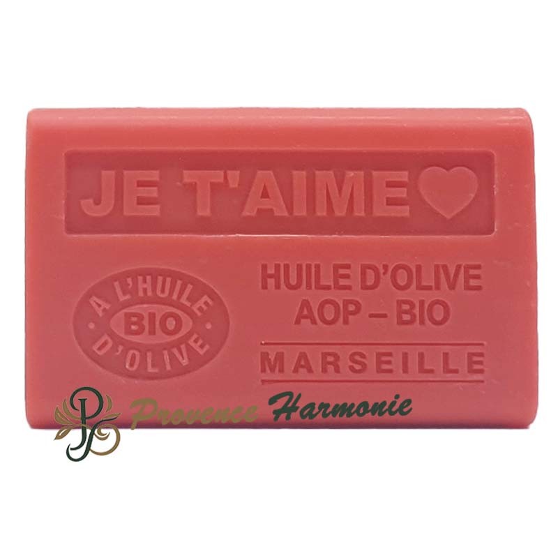 Savon Je T’aime à l'Huile d'Olive Bio AOP de Provence 125g