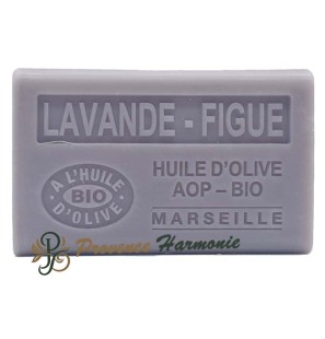 Lavendel-Feige-Seife mit Bio-Olivenöl AOP aus der Provence 125g