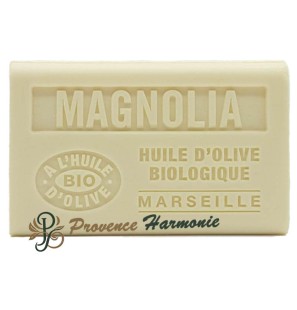 Magnolienseife mit Bio-Olivenöl AOP aus der Provence 125g