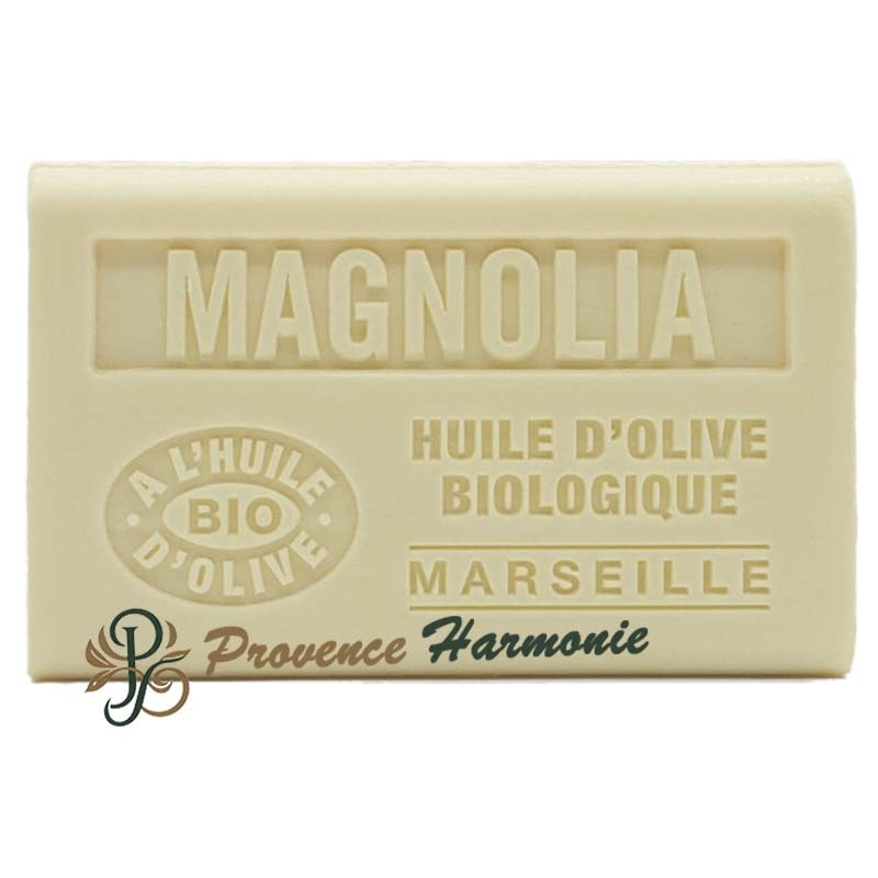 Jabón de Magnolia con Aceite de Oliva Bio AOP de Provenza 125g