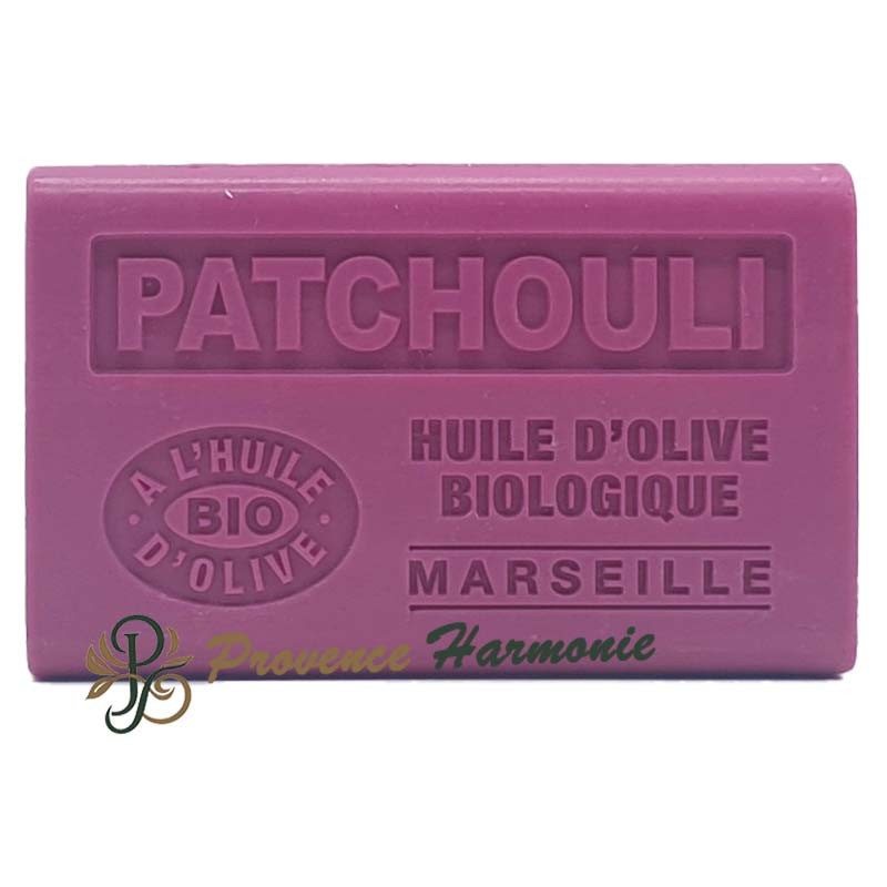 Patchouliseife mit Bio-Olivenöl AOP aus der Provence 125g