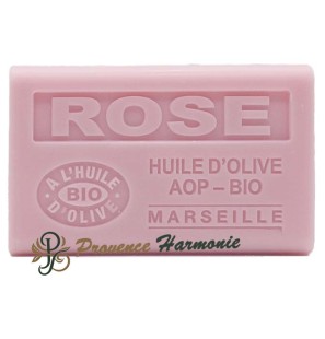 Rosenseife mit Bio-Olivenöl AOP aus der Provence 125g