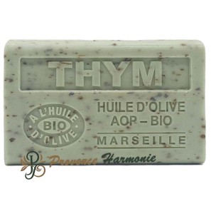 Thyme Exfoliating Soap with Organic AOP Provence Olive Oil 125g