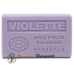 Savon Violette à l’Huile d’Olive Bio AOP de Provence 125g