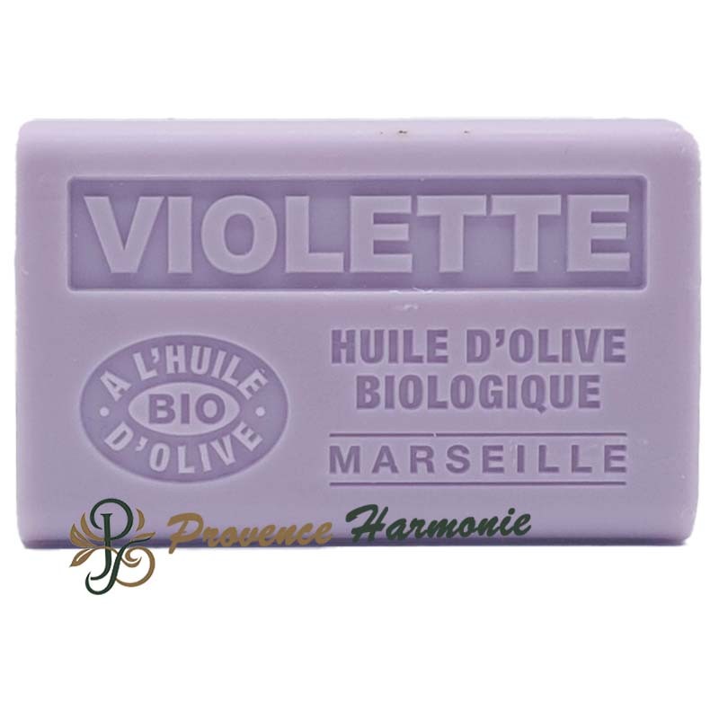 Violet Soap with Organic AOP Provence Olive Oil 125g