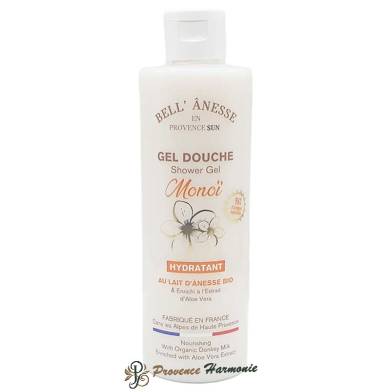 Gel doccia Monoï con latte d’asina biologico Bell' Ânesse en Provence