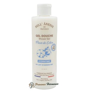 Shower Gel Cotton Flower with Organic Donkey Milk Bell' Ânesse en Provence