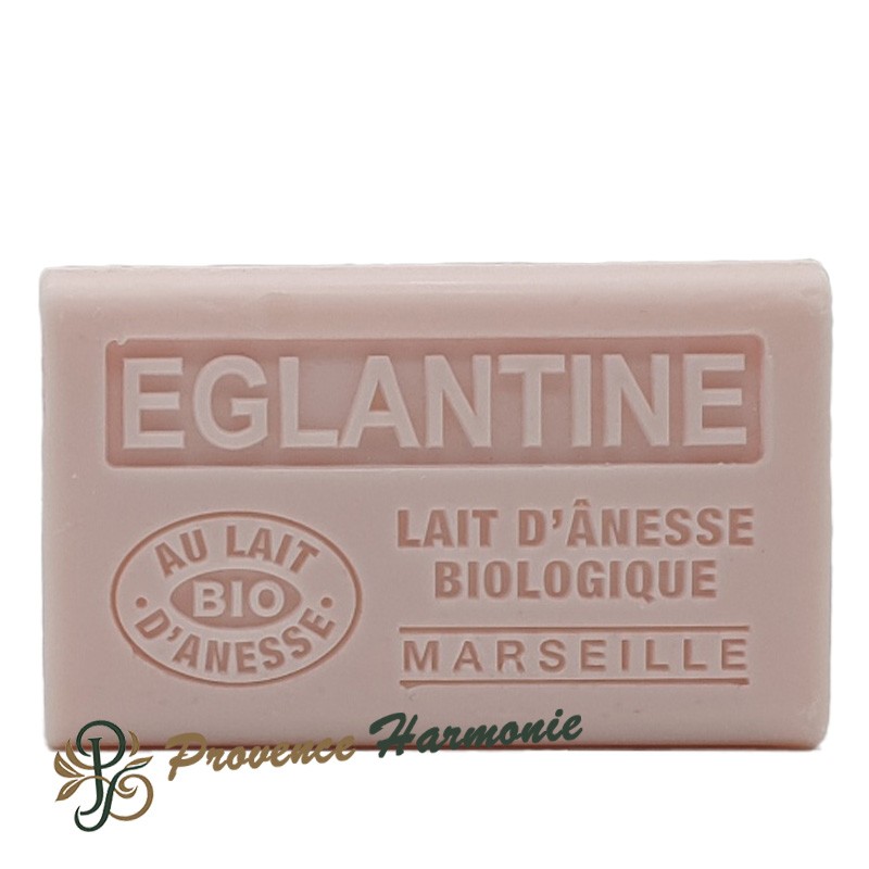 Savon Églantine au lait d'ânesse bio 60g