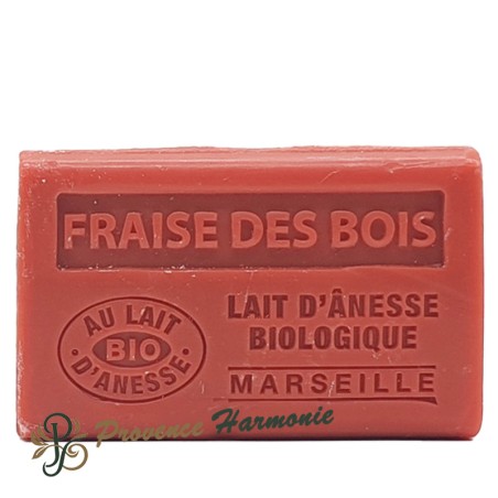 Savon Fraise des Bois au lait d’ânesse bio 60g