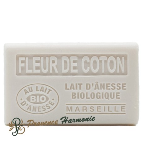 Savon Fleur de Coton au lait d’ânesse bio 60g