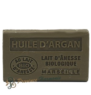 Savon à l'huile d'argan et au lait d'ânesse bio 60g