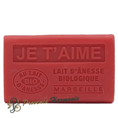 Savon Je t'aime au lait d'ânesse bio 60g