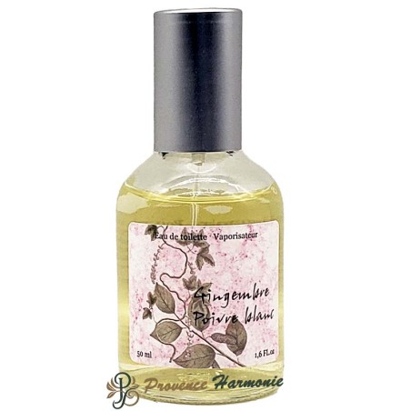 Eau De Toilette Gingembre Poivre Blanc Provence Et Nature 50 Ml