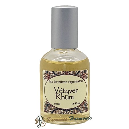 Vetiver Rum Eau De Toilette Provence et Nature Perfume 50 Ml