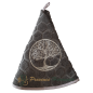 Serviette éponge ronde quartz brodée Arbre de Vie Serviette éponge ronde quartz brodée Arbre de Vie