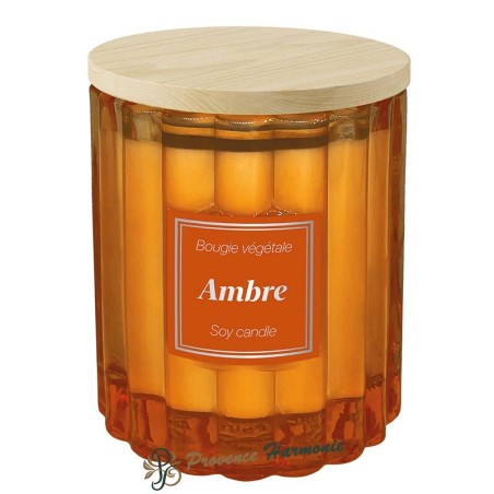 Candela vegetale Ambra 190 g Esprit Provence