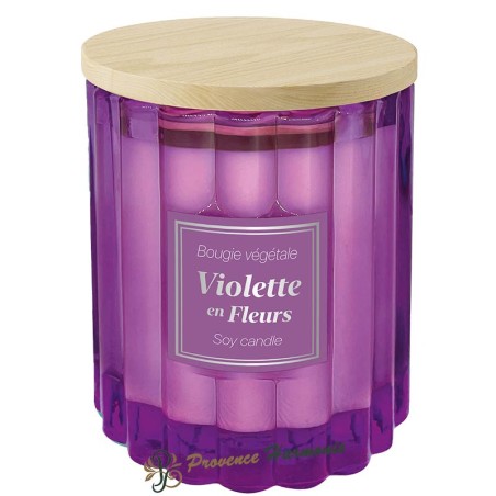 Candela vegetale Violetta Cipriata 190 g Esprit Provence