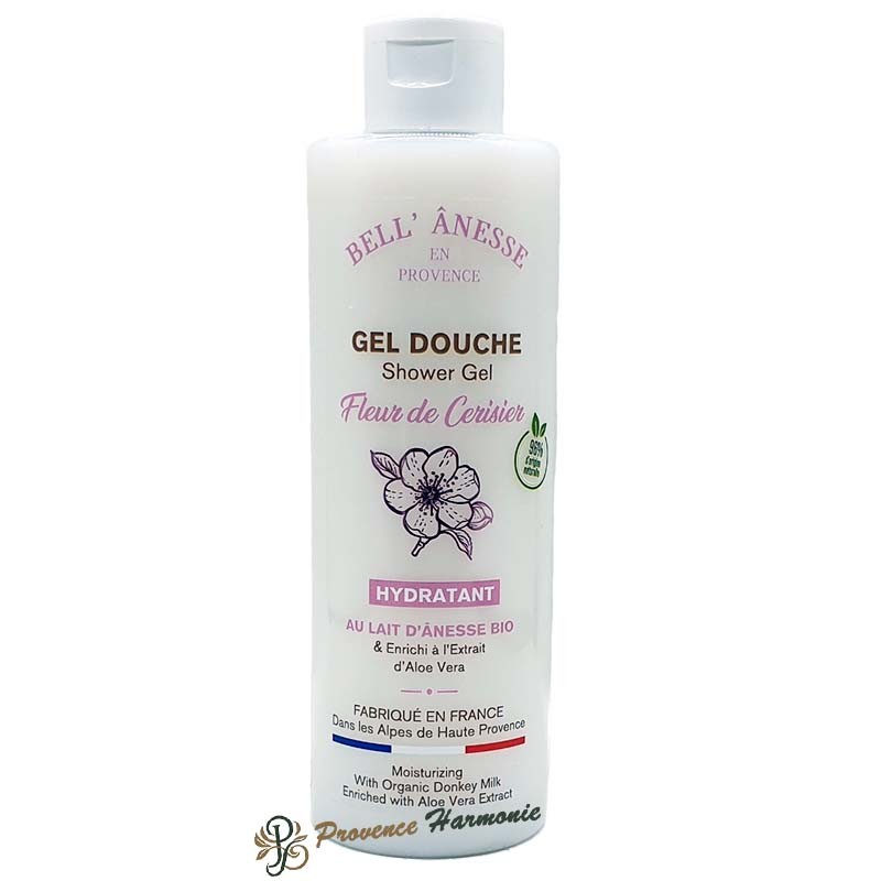 Gel doccia ai fiori di ciliegio con latte d’asina Bio Bell' Ânesse en Provence Gel doccia ai fiori di ciliegio con latte d’asina Bio Bell' Ânesse en Provence
