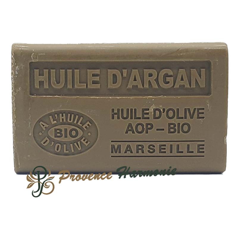 Jabón de aceite de argán con aceite de oliva ecológico AOP de la Provenza 125g Jabón de aceite de argán con aceite de oliva ecológico AOP de la Provenza 125g