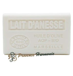 Sapone al latte d’asina con olio d’oliva biologico AOP della Provenza 125g