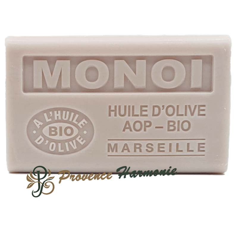 Sapone al monoï con olio d’oliva biologico AOP della Provenza 125g Sapone al monoï con olio d’oliva biologico AOP della Provenza 125g