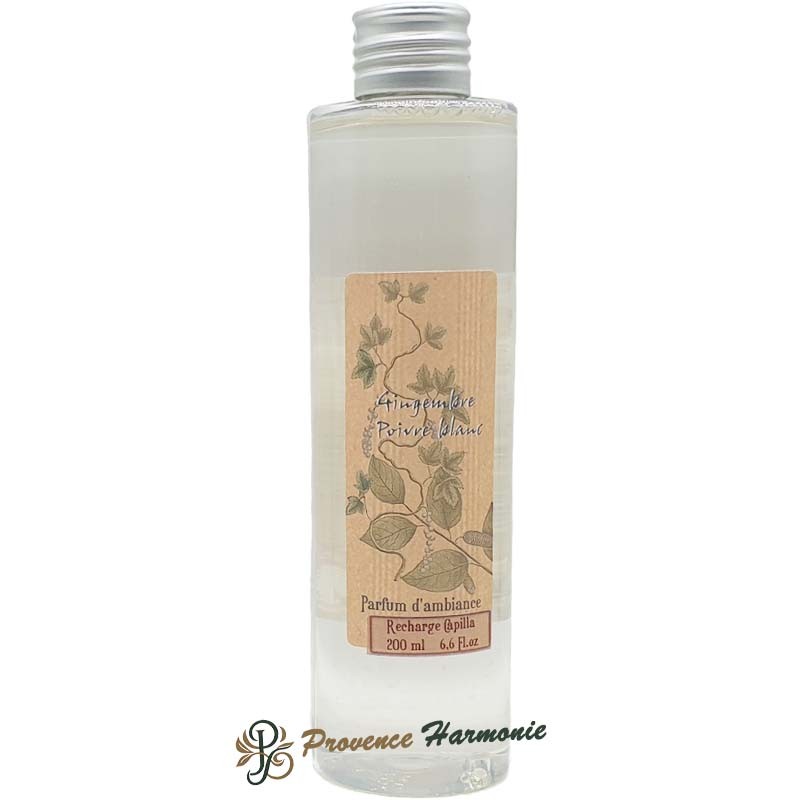 Reed diffuser refill ginger white pepper Provence et Nature Reed diffuser refill ginger white pepper Provence et Nature