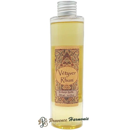 Recambio para varillas de perfume vétiver rhum Provence et Nature