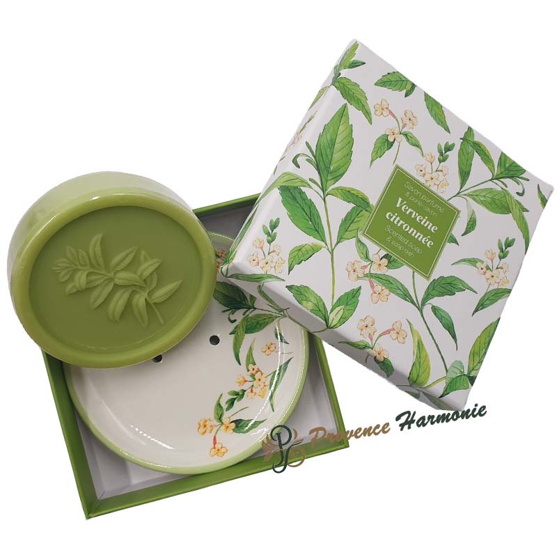Set sapone alla verbena limone con porta sapone Esprit Provence Set sapone alla verbena limone con porta sapone Esprit Provence