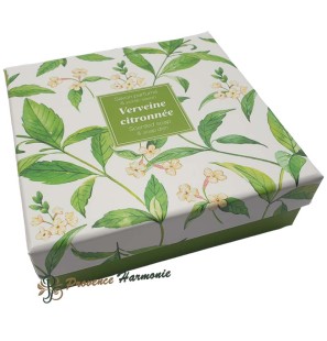 Lemon verbena soap and soap dish gift set Esprit Provence