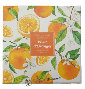 Cofanetto con sapone ai fiori d’arancio e portasapone in ceramica Esprit Provence