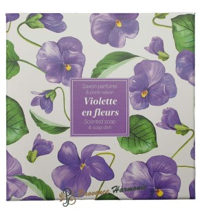Cofanetto regalo con sapone alla violetta e portasapone Esprit Provence