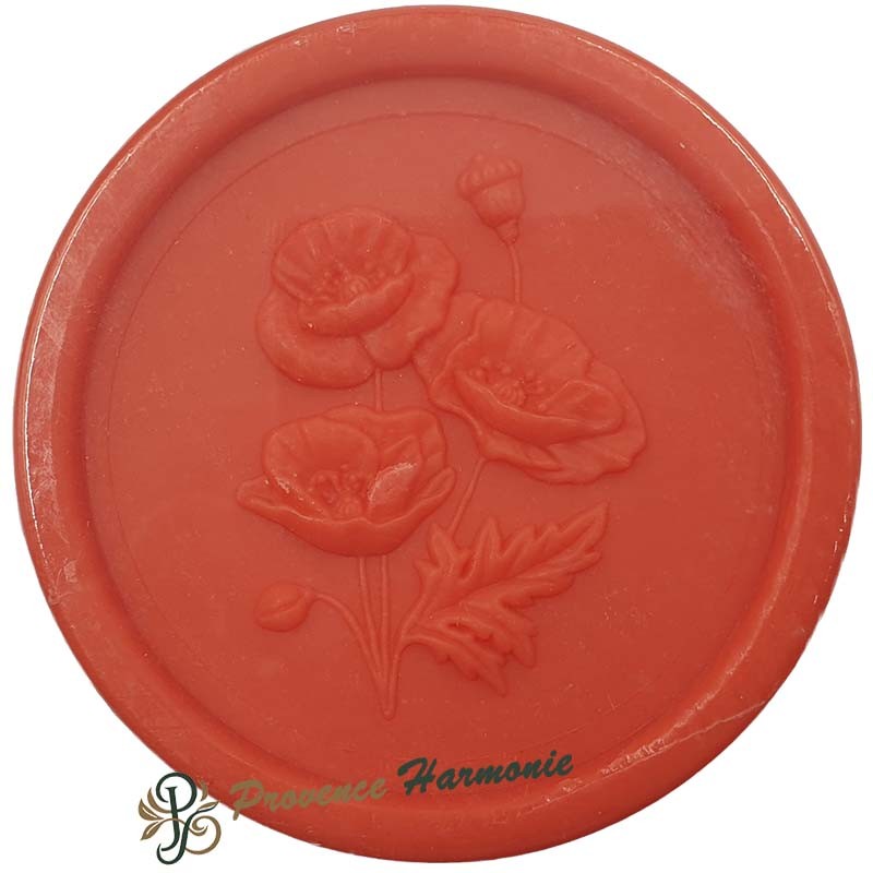Savon Coquelicot à l'huile d'amande douce Esprit Provence Savon Coquelicot à l'huile d'amande douce Esprit Provence