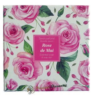 Cofanetto con portasapone e sapone Rosa di Maggio Esprit Provence