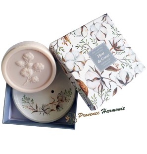 Cofanetto con sapone e portasapone fiore di cotone Esprit Provence