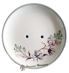 Cofanetto con sapone e portasapone fiore di cotone Esprit Provence