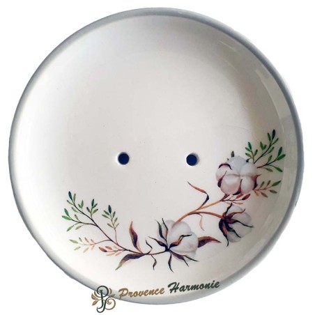 Cofanetto con sapone e portasapone fiore di cotone Esprit Provence